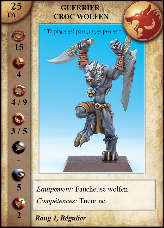 Guerrier Croc Wolfen